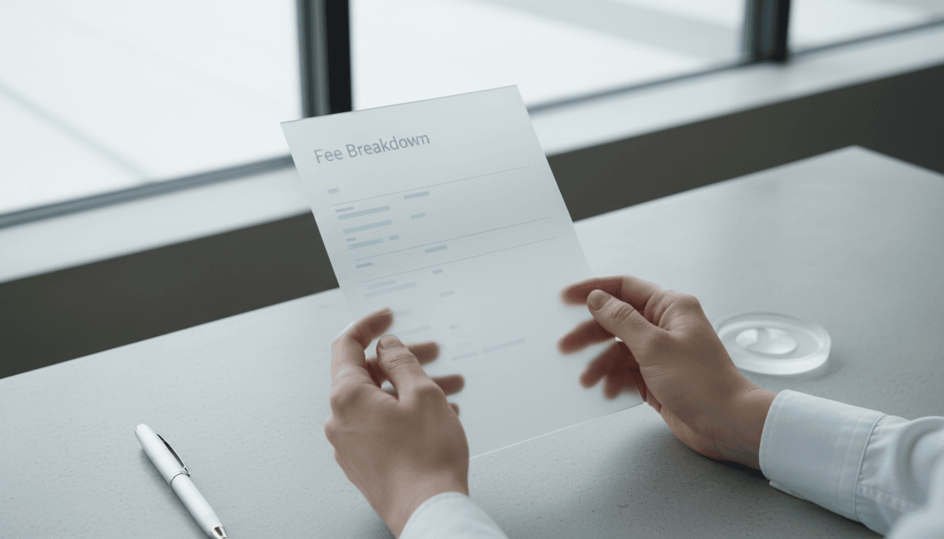 Transparent und fair - Gebührenübersicht