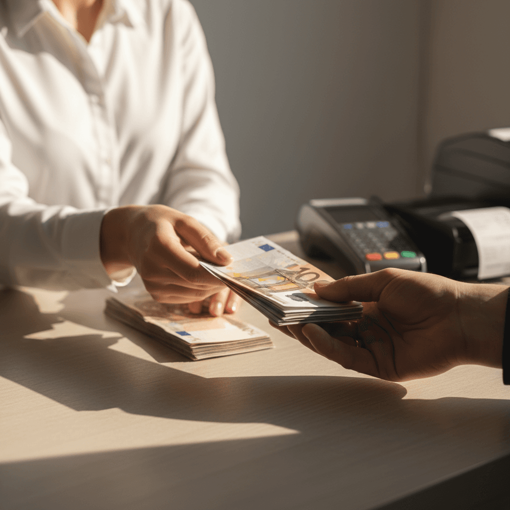 Geld empfangen
